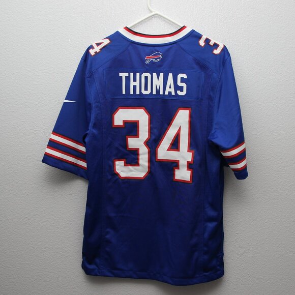 Thurman Thomas NFL Players Buffalo Bills 34 Blue Jersey Men's Size Small - Picture 9 of 15